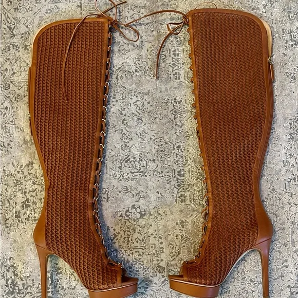 Jennifer Lopez over the knee platform boots sz 7 - Picture 1 of 3